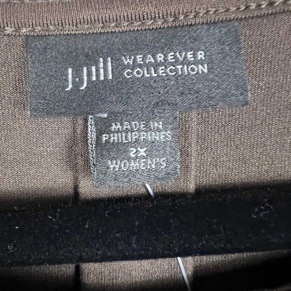 J. Jill Wearever Dress Sleeveless Midi Dark Green 2X Rayon Stretch - Picture 7 of 10